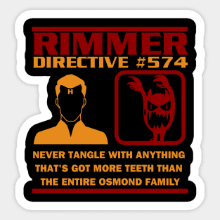 Rimmer Directive #574 Osmond Family Sticker